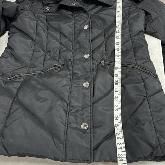 LONDON FOG puffers  Jacket with hat and plush, PS size, black. - Picture 9 of 10